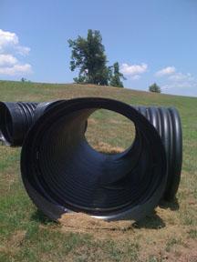 Big pipe for playground to crawl in.